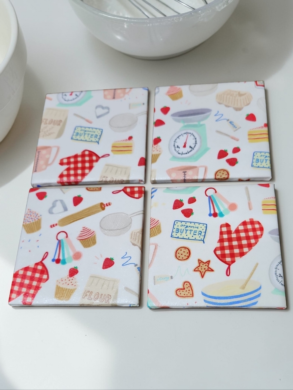 Baking Essentials Coaster Set - Picture 2 of 2